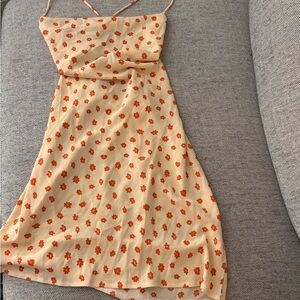 Floral Print Cream Dress